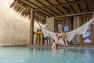 Premium Bungalow, 1 Bedroom, Private Pool, Ocean View | 1 bedroom, premium bedding, pillowtop beds, free minibar