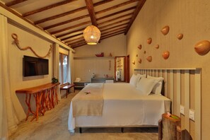 Bungalow estándar, 1 habitación, alberca privada, vista al jardín | 1 habitación, ropa de cama de alta calidad y camas con pillow-top 