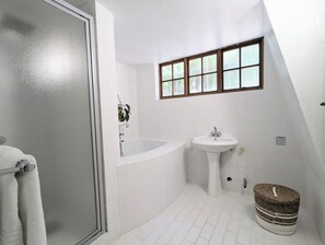Soap, shampoo, toilet paper