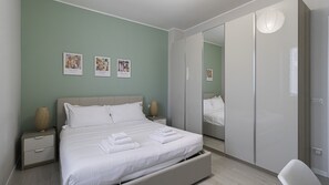 Apartment (1 Bedroom) | 1 Schlafzimmer, Bettwäsche aus ägyptischer Baumwolle