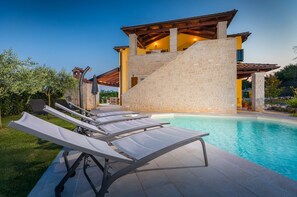 Una piscina riscaldata