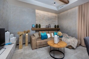 Télévision, cheminée