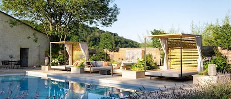 A heated pool