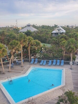 A heated pool