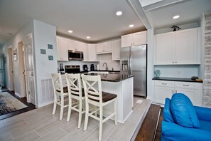 Fridge, microwave, dishwasher, coffee/tea maker - Ocean Reef 9-B1, Oceanfront Condo in Emerald Isle, NC! (Emerald Isle)