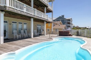 A heated pool - Park Place, Oceanfront House in Emerald Isle, NC! (Emerald Isle)