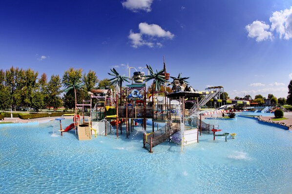 Enjoy thrilling slides and climbing adventures amidst lush surroundings.
