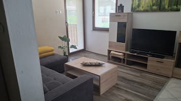 Fernseher, Kamin