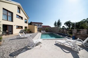 Pool - Three Bedroom Apartment with Balcony and pool (Sezana)