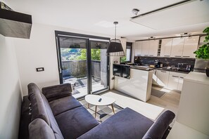 TV, fireplace, stereo