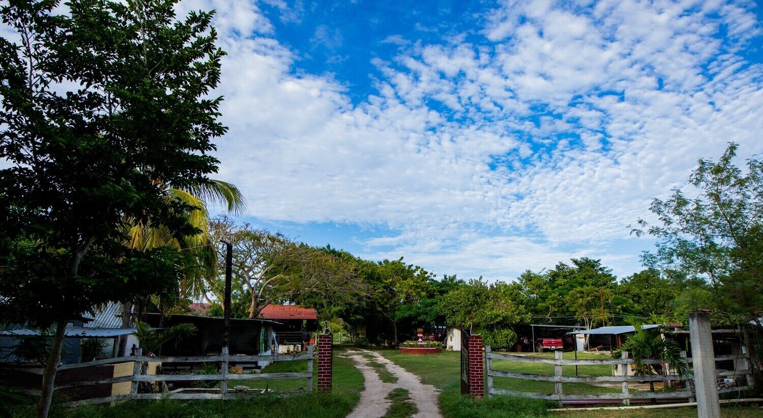 Vista frontal de la propiedad