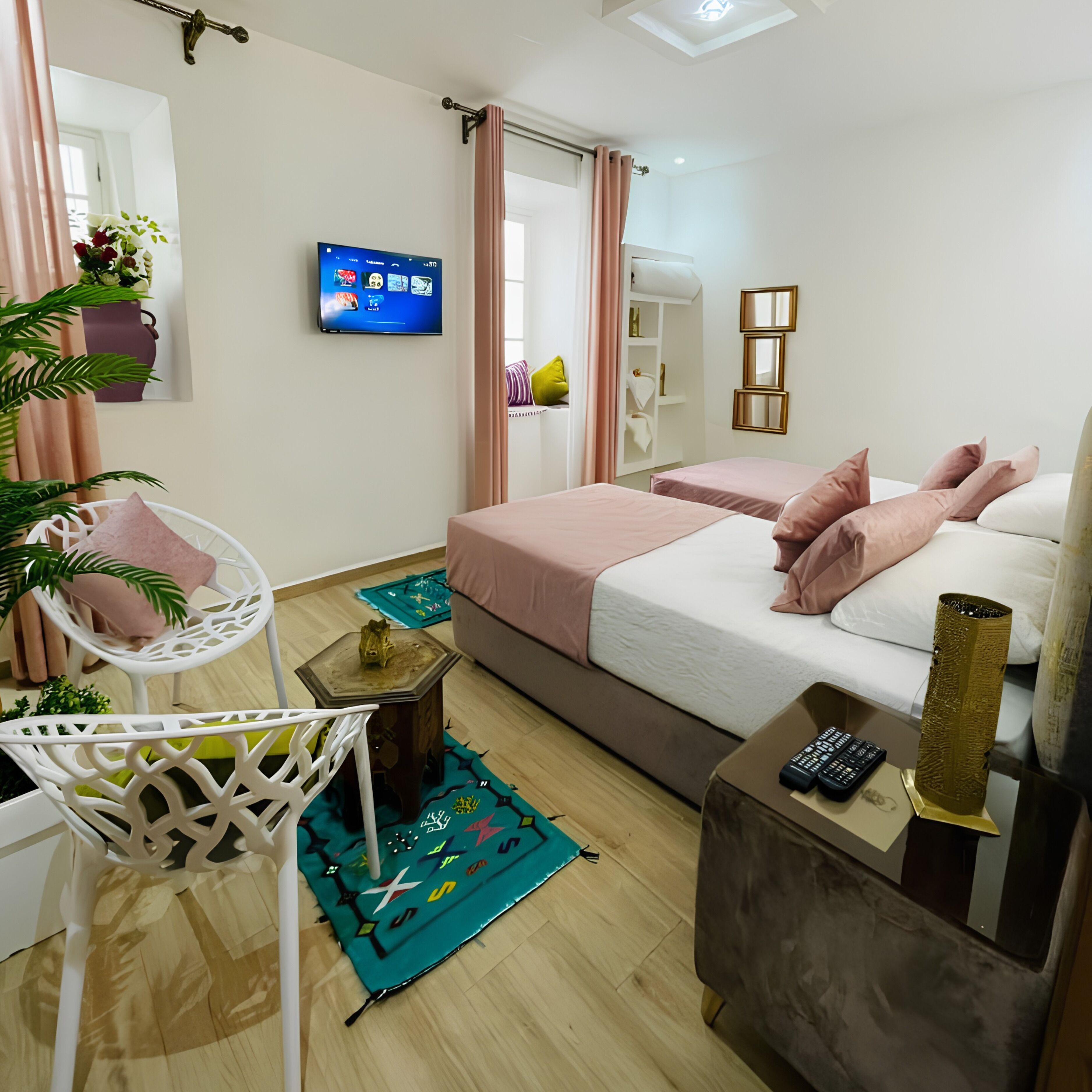 Quarto casal clássico, 1 cama de casal | Roupas de cama antialérgicas, berços (sobretaxa), Wi-Fi de cortesia