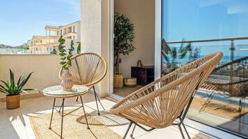 Apartamento, 1 quarto, sacada, vista para o oceano | Sacada