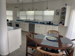 Microwave, oven, stovetop, dishwasher - 8 Gables Cottage, accommodates up to 6 guests. (Caicos Islands)
