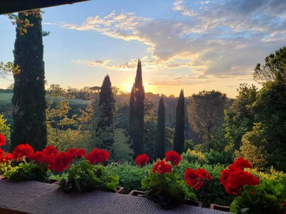 Tuscan villa with Florence, Pisa, Volterra & San Gimignano within 1 hour drive.