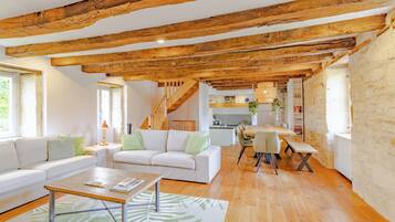 Télévision, cheminée, lecteur de DVD, table de tennis de table