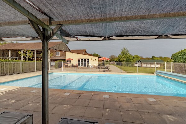 A heated pool
