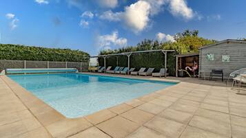 A heated pool