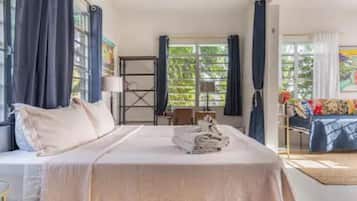 2 dormitorios, escritorio, wifi gratis y ropa de cama