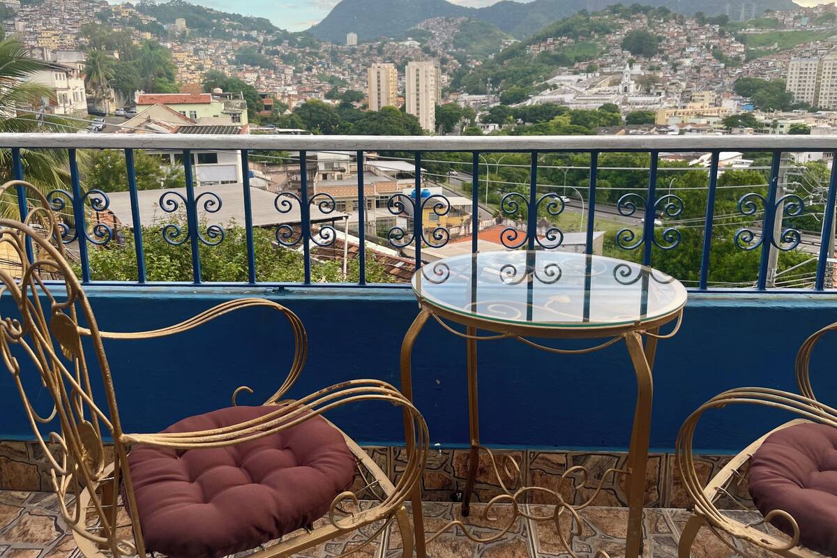 Panoramic double room with shared bathroom | Premium bedding, in-room safe, iron/ironing board (on request)