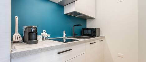 KĂŒhlschrank, Mikrowelle, Herdplatte, GeschirrspĂŒler