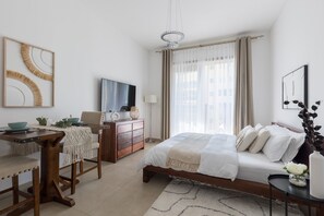 Lägenhet Comfort | 1 sovrum, sängtillbehör av högsta kvalitet, barnsängar och gratis wi-fi