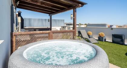 Appartement 'Sunset- Spa and Bbq' avec vue sur la mer, Wi-Fi et climatisation