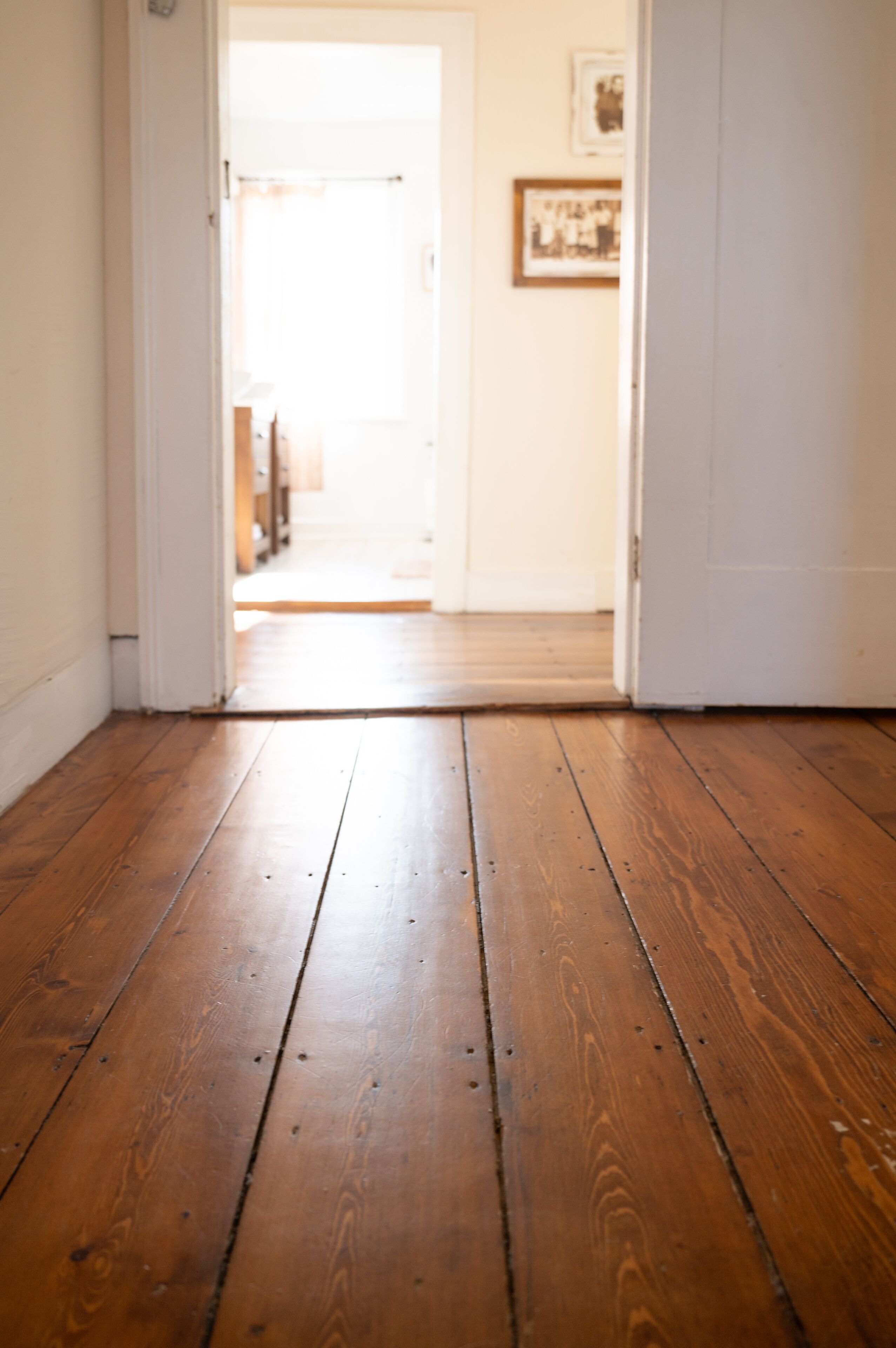 George Washington was president when these original hardwood floors were made!