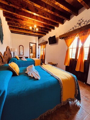 Standard Room, 2 Double Beds | 1 bedroom, desk, iron/ironing board, rollaway beds