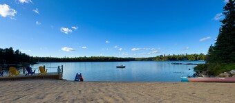RV 5   Rustic Charm w/ Queen Bed with Forest Background