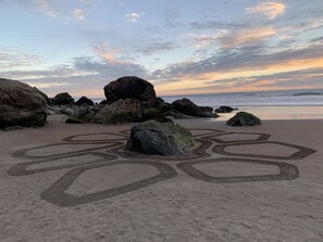 Liegestühle, Strandtücher