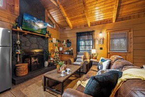 Fernseher, Kamin, Arbeitsbereiche