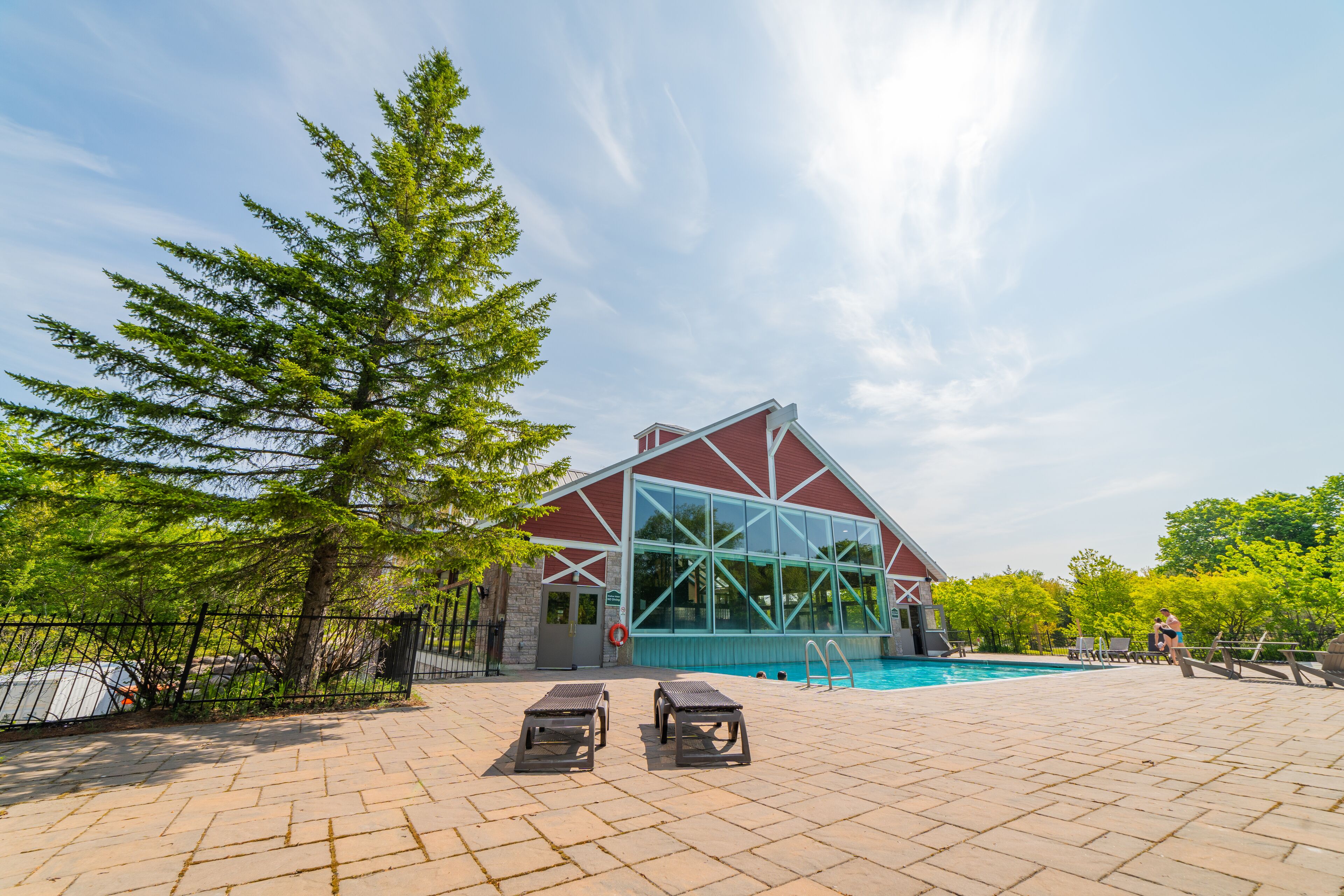 Indoor pool, outdoor pool