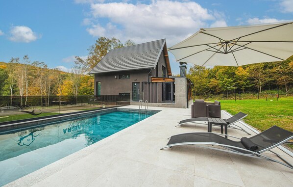 A heated pool