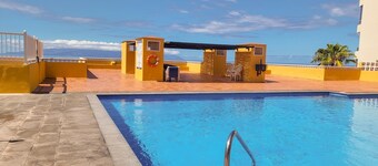 Terrace, sea view, Wi-Fi, swimming pool, 100 mts. from the beach