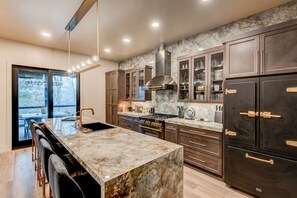 Fridge, microwave, oven, stovetop - Maynard V at Elk Creek - Luxury new construction in Banner Elk (Banner Elk)