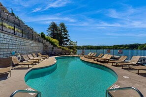 Indoor pool, a heated pool - Ultimate relaxation awaits at Delton Grand Resort on Lake Delton (Wisconsin Dells)