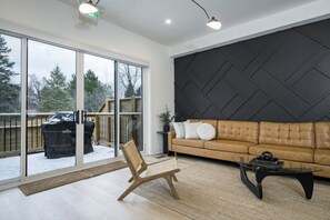 Smart TV, fireplace, video games, table football