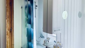 Shower, hair dryer