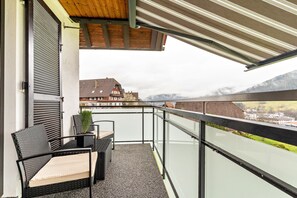 Terrace/patio - Apartment 'Ferienwohnung Panorama' with Mountain View, Shared Terrace and Wi-Fi (Baiersbronn)