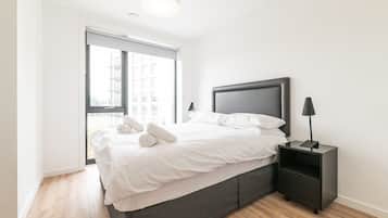 2 bedrooms, iron/ironing board, WiFi, bed sheets