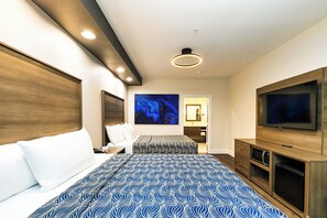 家庭房, 2 张大床 | 办公桌、笔记本电脑工作区、隔音、熨斗/熨衣板