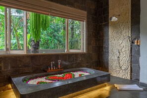 럭셔리 빌라 | 욕실 | 헤어드라이어, 타월