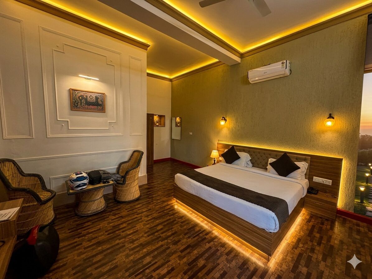 Premium bedding, Select Comfort beds, desk, laptop workspace
