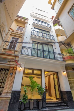 Fassade der Unterkunft