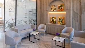 Sitteområde i lobbyen
