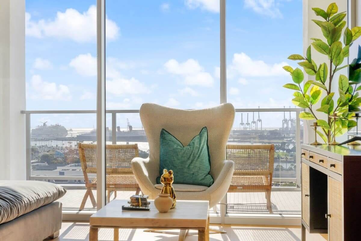 Uitzicht vanuit accommodatie