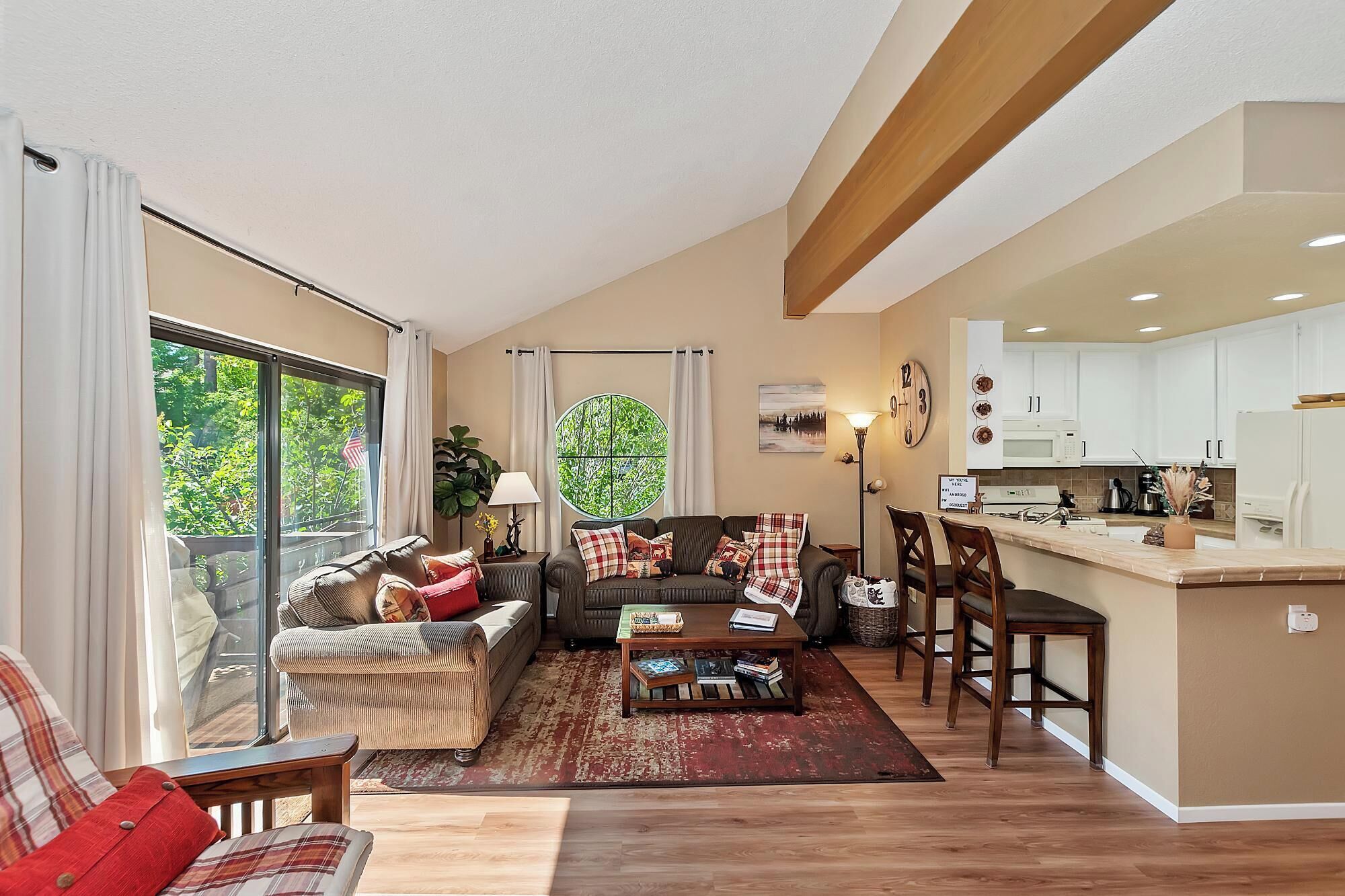 TV, fireplace, DVD player, video library