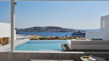 ZETA Two Bedroom Maisonette with Private Pool & Sea View | Ausblick vom Zimmer