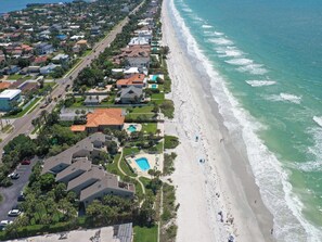 Accommodatie ligt op het strand